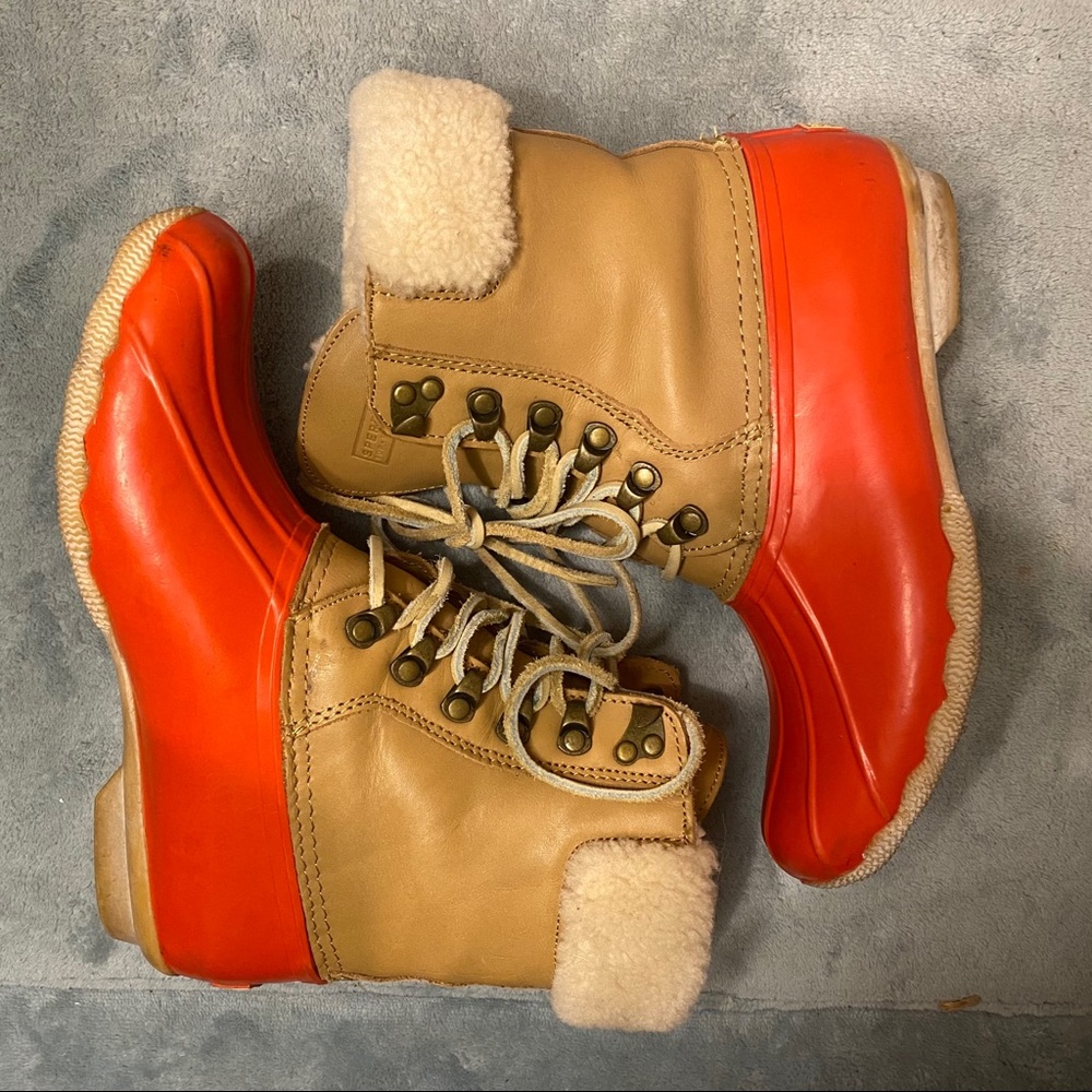 Sperry Saltwater Tall Cozy Leather Duck Boot